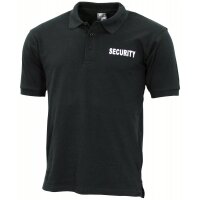 MFH Poloshirt, "Security", bedruckt, schwarz
