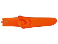 Mora FLOATING SERRATED KNIFE, rostfrei, Klinge abgerundet,, Teilsägezahnung, Korkgriff, orangefarbene Kunststoffscheide