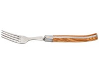 AU SABOT Gabel Satz, 6 Gabeln, Olivenholzgriffschalen,,...