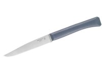 Opinel Tafelmesser Bon Appetit+, 4-tlg., Sandvik-Stahl 12C27, Mikrozahnung, Polymergriff in hellgrau, blau, rot, anthrazit