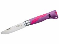 Opinel No 07, Kindermesser OUTDOOR JUNIOR violett/pink