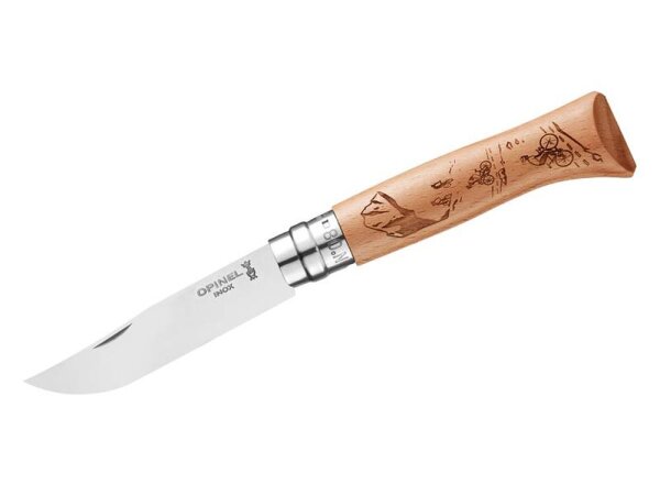 Opinel Taschenmesser No 08 GRAVURE VELO