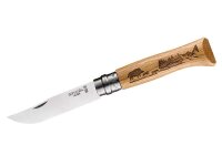 Opinel Taschenmesser No 08 ANIMALIA, Wildschwein, Eiche,...