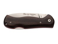 Nieto Taschenmesser CENTAURO, Stahl Böhler N-695, Back Lock,, rote Fiberglaszwischenlagen, Grenadillholz, Fangriemenöse