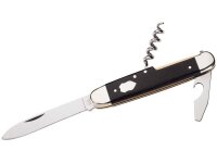 Hartkopf Taschenmesser, Stahl 1.4034, rostfrei,, Korkenzieher, Kombiwerkzeug, Ebenholz, Neusilberbacken