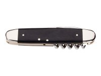 Hartkopf Taschenmesser, Stahl 1.4034, rostfrei,, Korkenzieher, Kombiwerkzeug, Ebenholz, Neusilberbacken