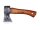 Hultafors Mini-Beil AGELSJÖN, Ovako-Carbonstahl,, Stiel aus Hickoryholz, Kopfscheide aus braunem Leder