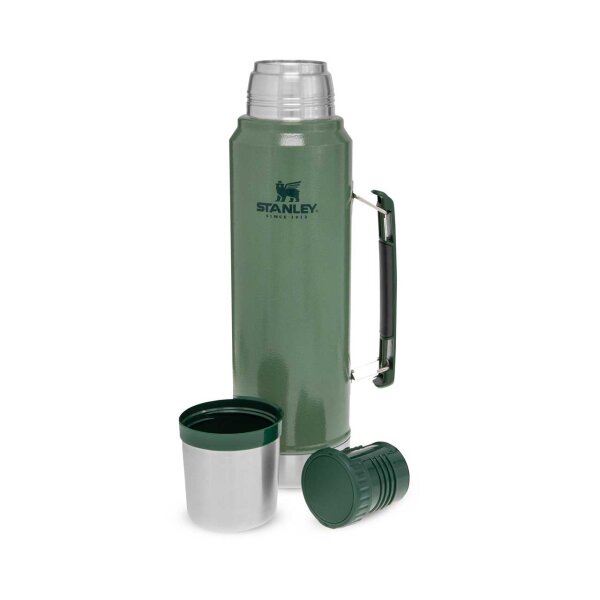 Stanley CLASSIC VAKUUM-FLASCHE 1,0 Liter, Hammertone grün