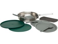 Stanley Outdoor Pfannen-Set, Sandwichboden, 2 Göffel,, Kunststoff-Schneidbrett, 2 Kunststoffteller, Deckel