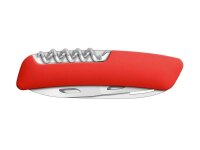 SWIZA Taschenmesser D05, Stahl 440, Sicherheitsarretierung,, roter Anti-Rutsch-Griff, Säge und weitere 10 Funktionen