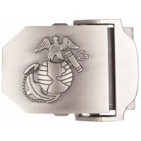 MFH USMC Gürtelschloss, Metall, ca. 4 cm, silber