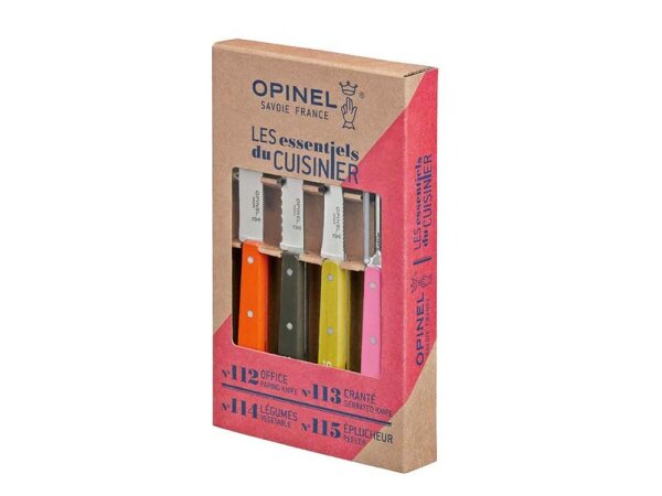 Opinel Küchenmesser-Set LES ESSENTIELS 50s, 4-teilig