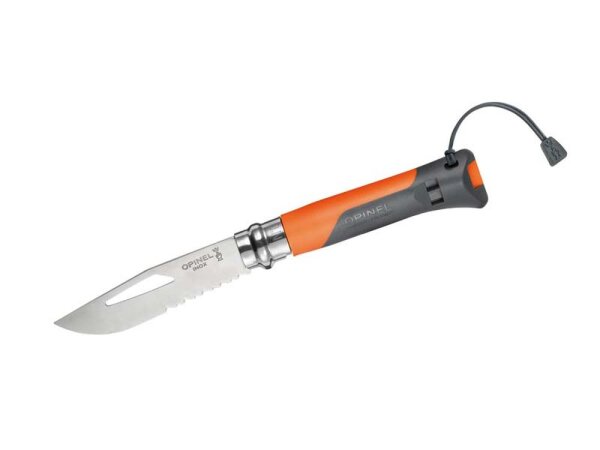 Opinel Taschenmesser No 08 OUTDOOR, orange, rostfrei