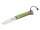 Opinel-Messer Nr. 8 Outdoor, Stahl Sandvik 12C27, rostfrei,, Teilsägezahnung, Griff braun/grün, Signalpfeife,Schäkellöser