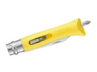 Opinel Taschenmesser No 09 DIY, Polyamid, gelb, rostfrei, 2 Bits
