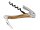 Laguiole-Kellnermesser, Stahl 440, Olivenholz, Lederetui,
