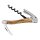 Laguiole-Kellnermesser, Stahl 440, Olivenholz, Lederetui,