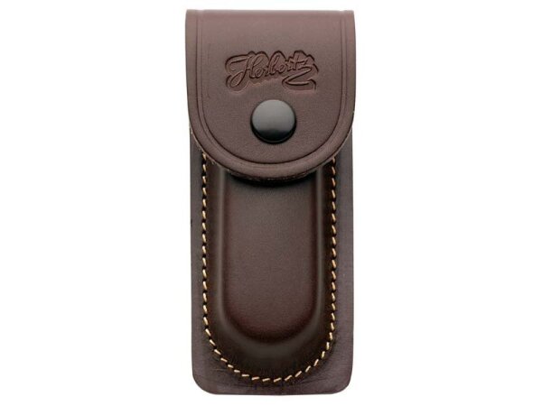 Herbertz Lederetui, braun, für Heftlänge 11 cm,