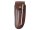 Braunes Leder-Etui, für Laguiole-Messer mit 12 cm Heftlänge,, längs und quer tragbar, inkl. Wetzstahl 10 cm