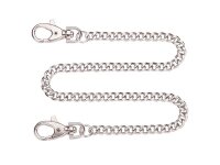 Stabile Gliederkette mit 2 Karabinerhaken,