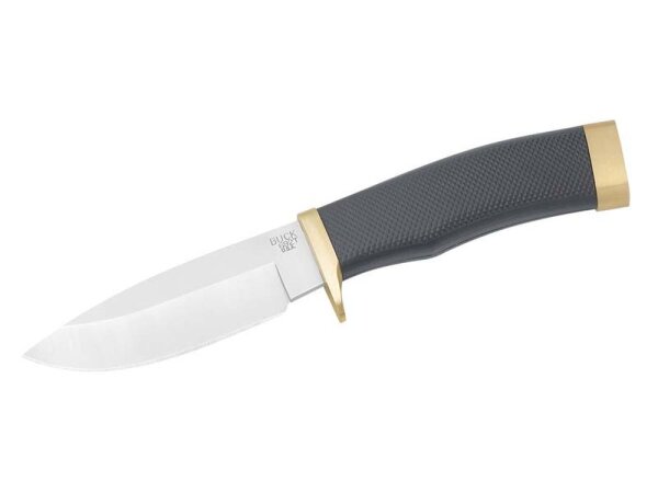 Buck Vanguard, Droppoint-Klinge, 420 HC-Stahl, Kraton-Griff,, Messingbeschläge, Cordura-Scheide
