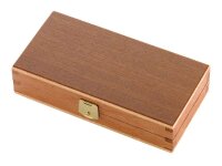Hartkopf Militär-Taschenmesser, Stahl 1.4034, Ebenholz,, Neusilber-Backen, Holzbox