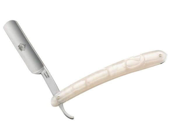 Puma Rasiermesser, Carbonstahl, Klingenbreite 1,8 cm,, (5/8 Zoll), Perlmutt-Celluloid Griff
