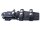 Nieto Jagd-/Outdoormesser, LUCUS, Stahl 1.4116, Full Tang,, blaue Fiberglas-Zwischenlagen, G10-Schalen, Lederscheide