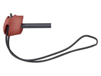 Morakniv Gürtelmesser COMPANION SPARK, rostfreier Stahl,, roter TPE-Griff, Feuerstarter, Polymer-Scheide