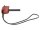 Morakniv Gürtelmesser COMPANION SPARK, rostfreier Stahl,, roter TPE-Griff, Feuerstarter, Polymer-Scheide