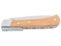 Fontenille Pataud Taschenmesser LANTO, Stahl Sandvik 14C28N, Griffschalen Wacholder, Rückenverriegelung, Etui