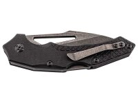 Puma TEC Einhandmesser Curved, Stahl 7Cr17, beschichtet,, Klingendurchbruch, Back Lock, G10-Griffschalen, Stahlclip