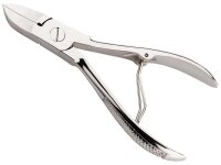 Alpen Nagelzange, vernickelt, mit Federöffnung,, Griff mit Struktur, 11.0 cm