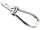 Alpen Nagelzange, vernickelt, Pufferfeder, Griffstruktur,, 12.0 cm