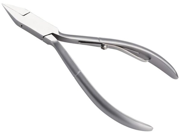Alpen Eckenzange, Nagelzange, Stahl AISI 420 rostfrei,, mattiert, durchgesteckte Zange, Federöffnung, 12.0 cm