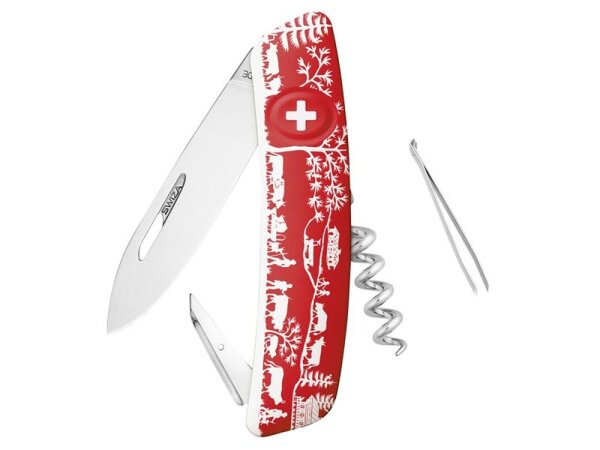 SWIZA SWIZA Schweizer Messer D01 rot Motiv Heimat