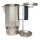 Stanley Adventure Percolator, alle Teile 18/8 Edelstahl,, Deckelglas Tritan-Kunststoff, Silikonummantelter Griff