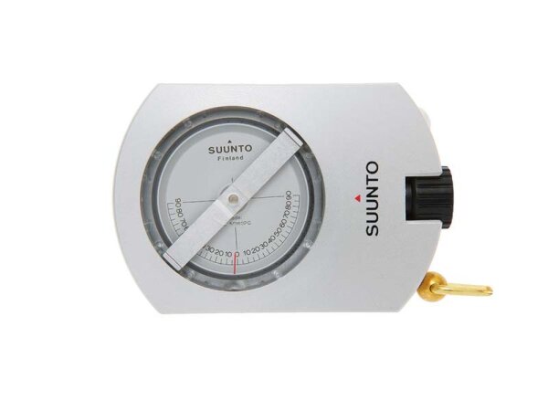 SUUNTO PM-5-360 Präzisionsneigungsmesser, Aluminiumgehäuse,, linseatisches Ablesesystem, Stativgewinde, Tragekordel