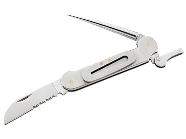 Herbertz Seglermesser, 3Cr13 Stahl, Marlspieker,, Schäkelöffner