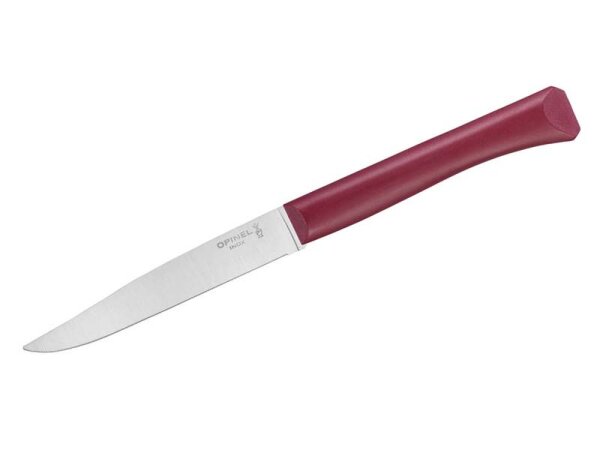 Opinel Tafelmesser Bon Appetit+ Sandvik-Stahl 12C27 rostfrei Mikrozahnung granatroter Polymergriff