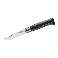 Opinel Messer No 08 ELLIPSE Ebenholz mit Aluminiumeinlage rostfrei Geschenkbox
