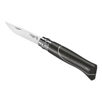 Opinel Messer No 08 ELLIPSE Ebenholz mit Aluminiumeinlage rostfrei Geschenkbox