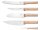 Opinel Messerblock PARALLELE BREAD Buchenholz mit 5 Messern der PARALLELE Serie