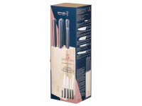 Opinel Messerblock INTEMPORA Buchenholz mit 5 Messern der INTEMPORA Serie