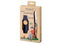 Opinel No 7, Kindermesser, rostfrei, Buchenholz natur, Etui