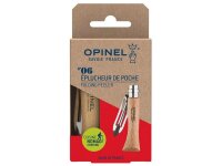 Opinel No. 06 Schälmesser rostfreier Sandvik-Stahl Virobloc Buchenholz für Rechts- und Linkshänder