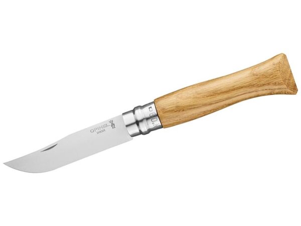 Opinel Messer No. 09 Sandvik-Stahl 12c27 rostfrei Virobloc Eichenholz