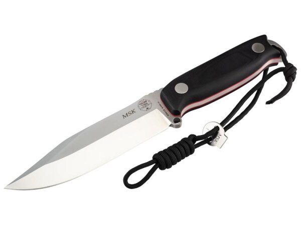 Nieto Survivalmesser MSK Böhler N690 Stahl rostfrei G10 Schalen Survival-Kit Diamantschärfer Lederscheide
