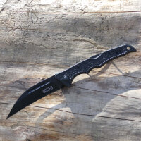 CJH Taschenmesser AISI 420 Stahl rostfrei Back Lock Aluminium Heftschalen Taschenclip Fangriemenöse