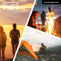 CJH Taschenmesser AISI 420 Stahl rostfrei Liner Lock Kunststoff Heftschalen mit Aluminiumeinlage Taschenclip